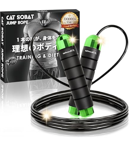 CROSSROPE ウェイト付き縄跳びシステム Amazon | Crossrope Get Lean Set - Weighted Jump Rope- 1/4 LB and 1
